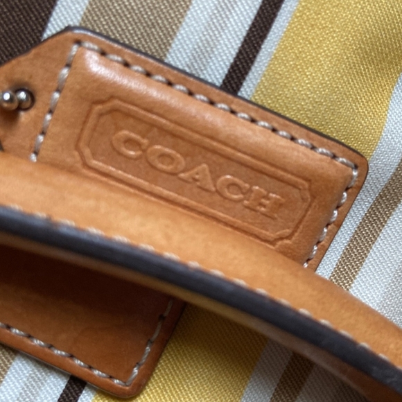 Coach Vintage Hampton Striped Tote Bag - Picture 2 of 10